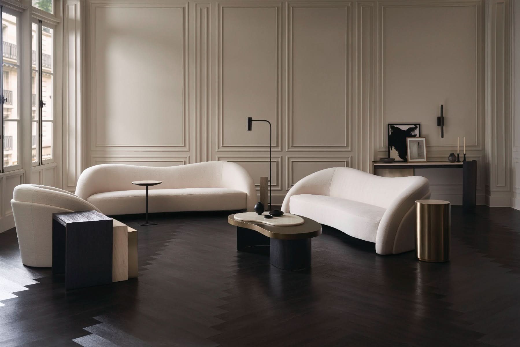 Caracole Contrast Nesting Table   Nicholas John Interiors