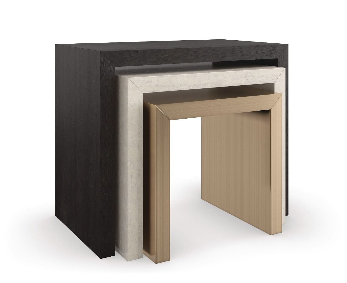 Caracole Contrast Nesting Table   Nicholas John Interiors