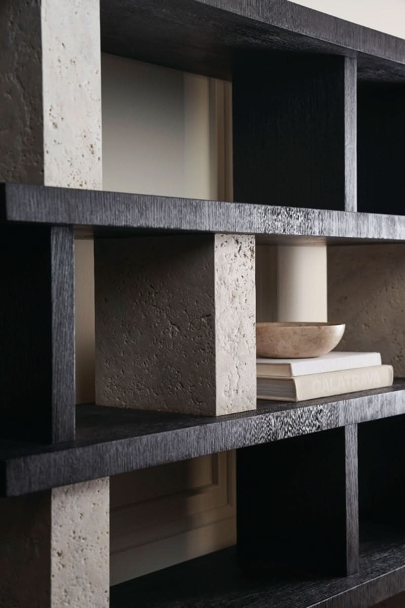 Caracole Contrast Tall Bookshelf   Nicholas John Interiors