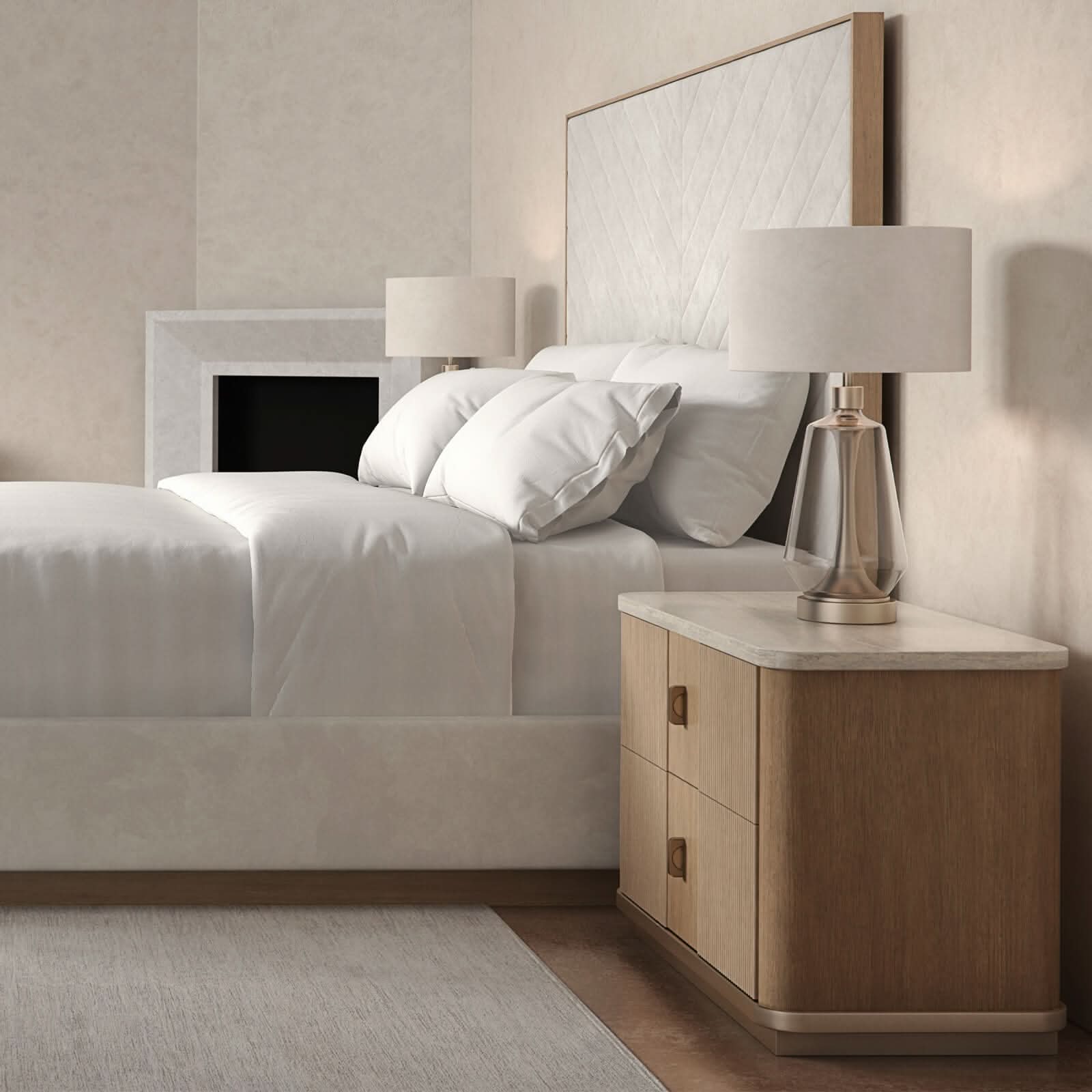 Caracole Rhythm Bedside Table   Nicholas John Interiors
