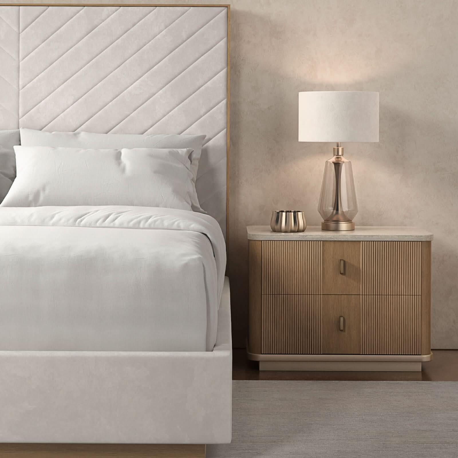 Caracole Rhythm Bedside Table   Nicholas John Interiors
