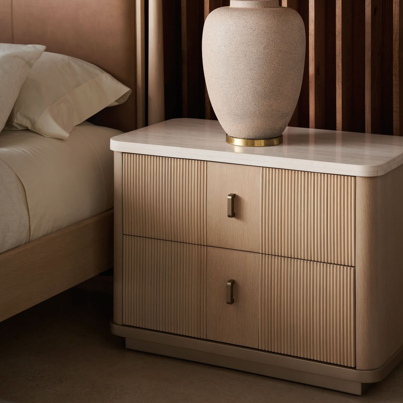 Caracole Rhythm Bedside Table   Nicholas John Interiors