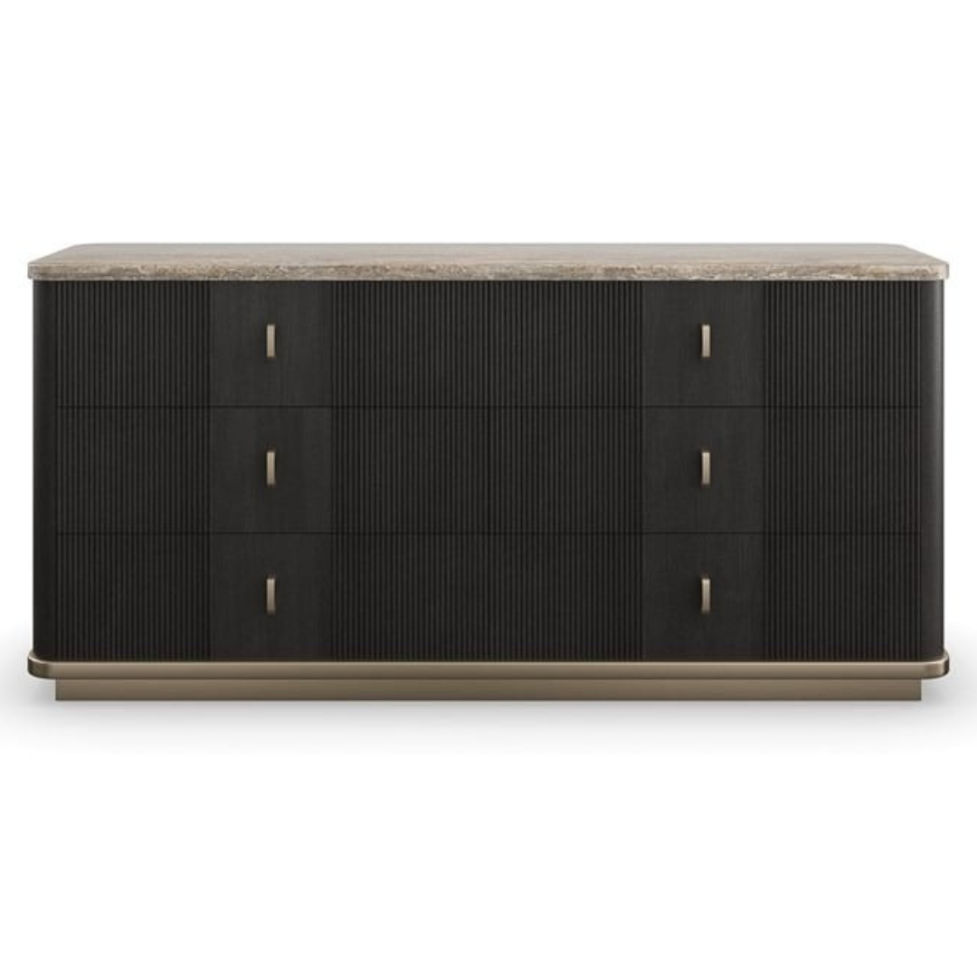 Caracole Rhythm Dresser in Black   Nicholas John Interiors