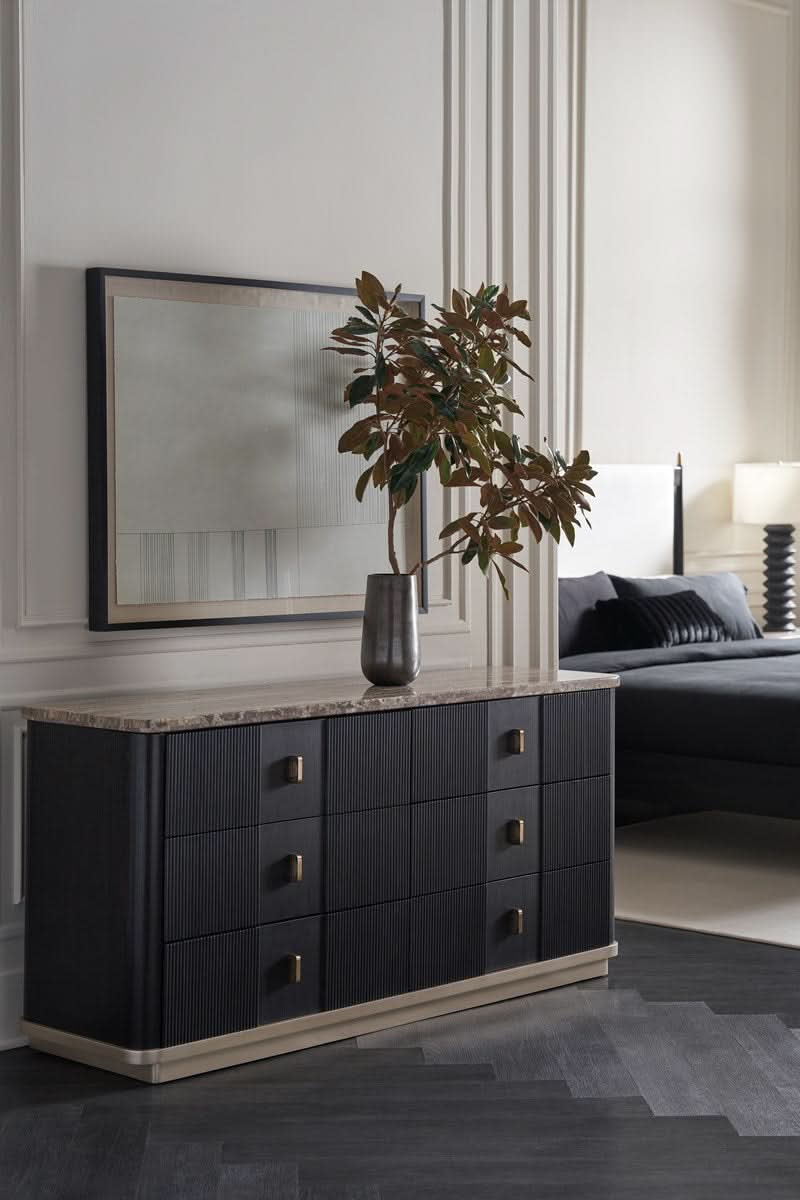 Caracole Rhythm Dresser in Black   Nicholas John Interiors