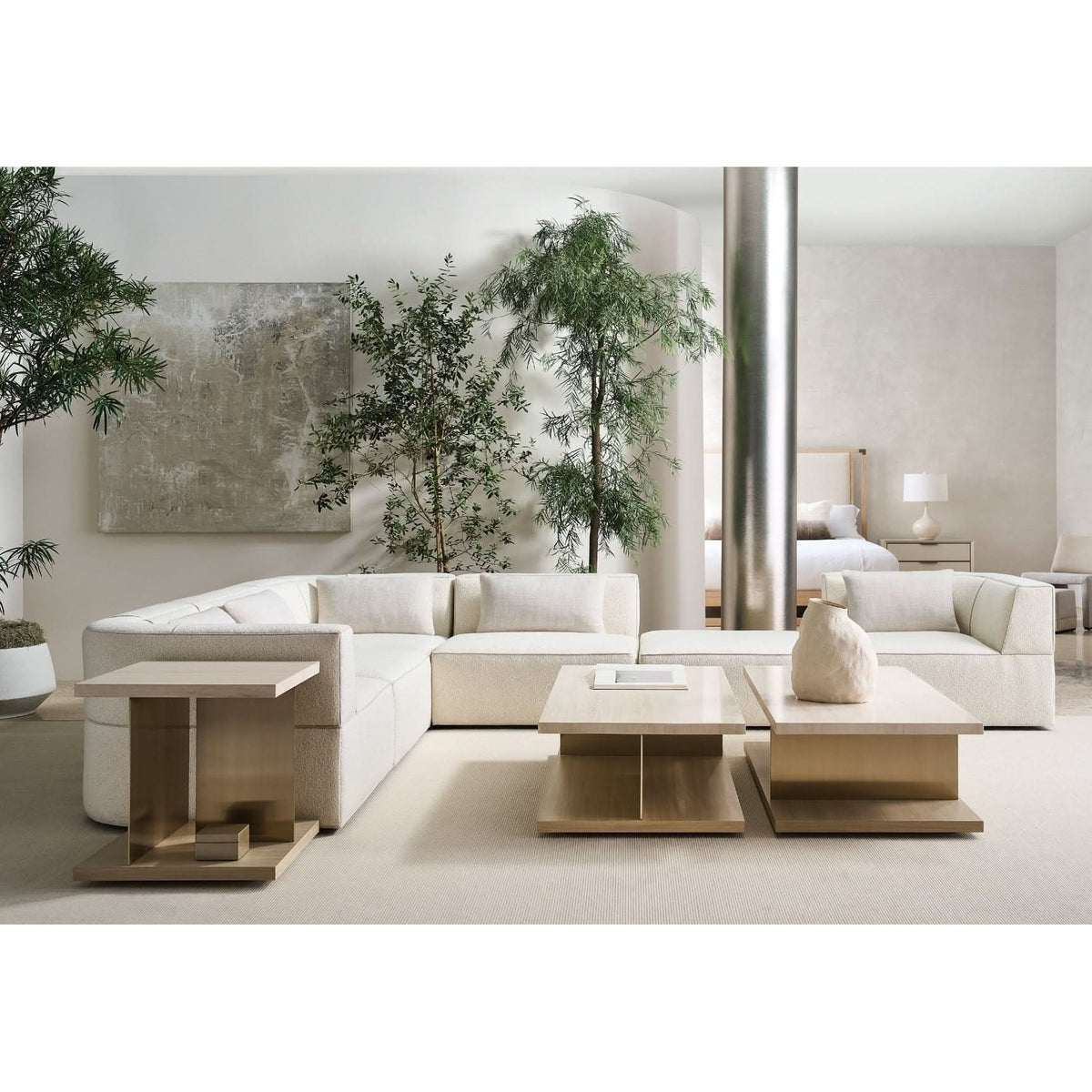 Caracole Cape Verde Coffee Table in Light   Nicholas John Interiors