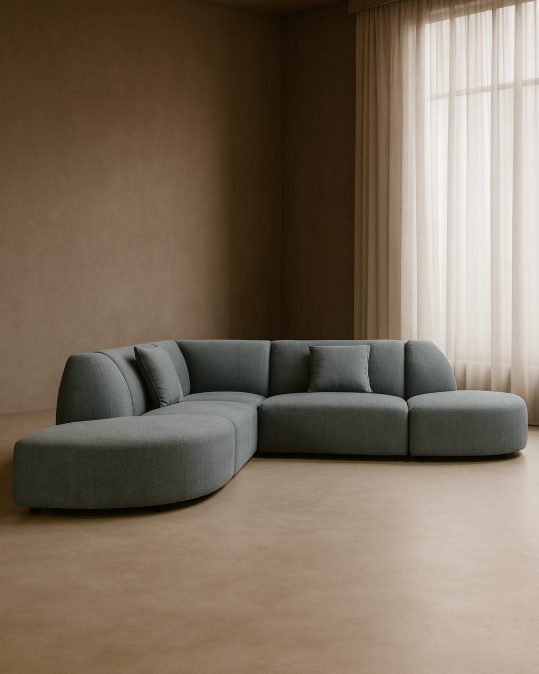 Tommy Franks Marseille Modular 5 Piece Sofa in Bella Pacific   Nicholas John Interiors