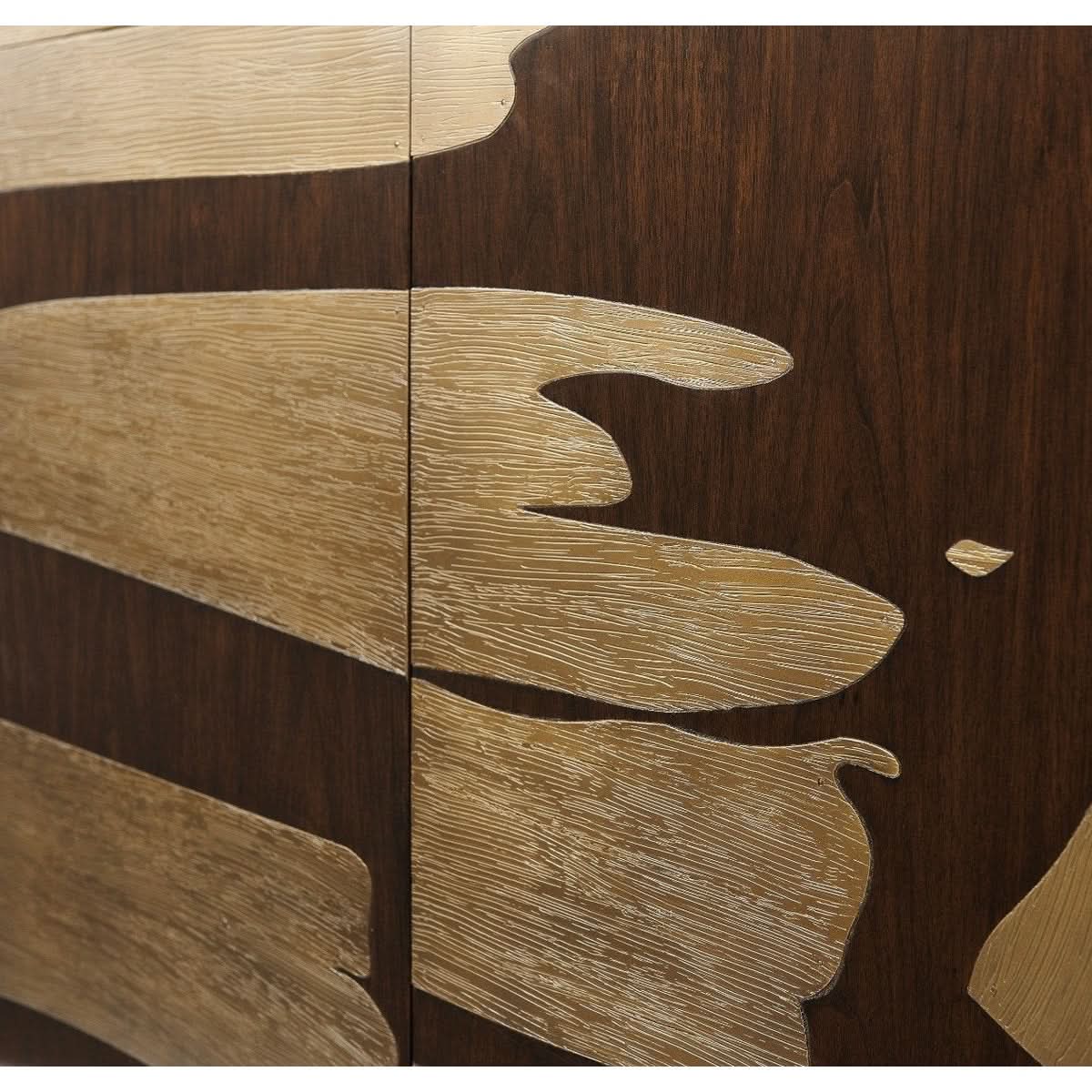 Theodore Alexander Washi Cabinet High Gloss Pinyon   Nicholas John Interiors