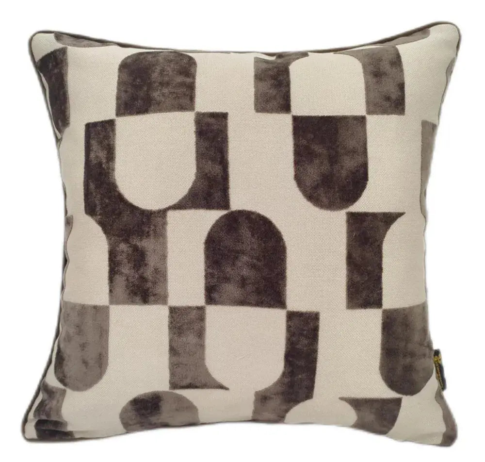 Paul Moneypenny Chillpill Choc Cushion  Nicholas John Interiors