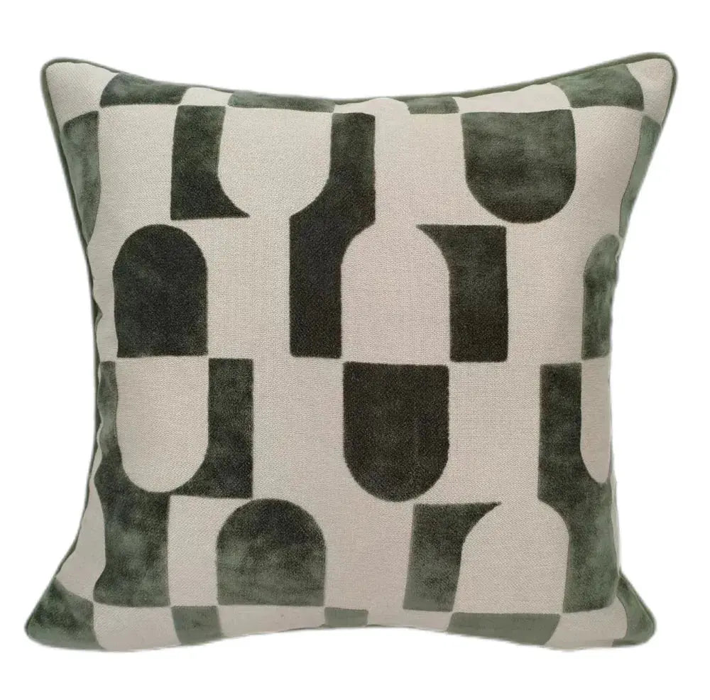 Paul Moneypenny Chillpill Sage Cushion  Nicholas John Interiors