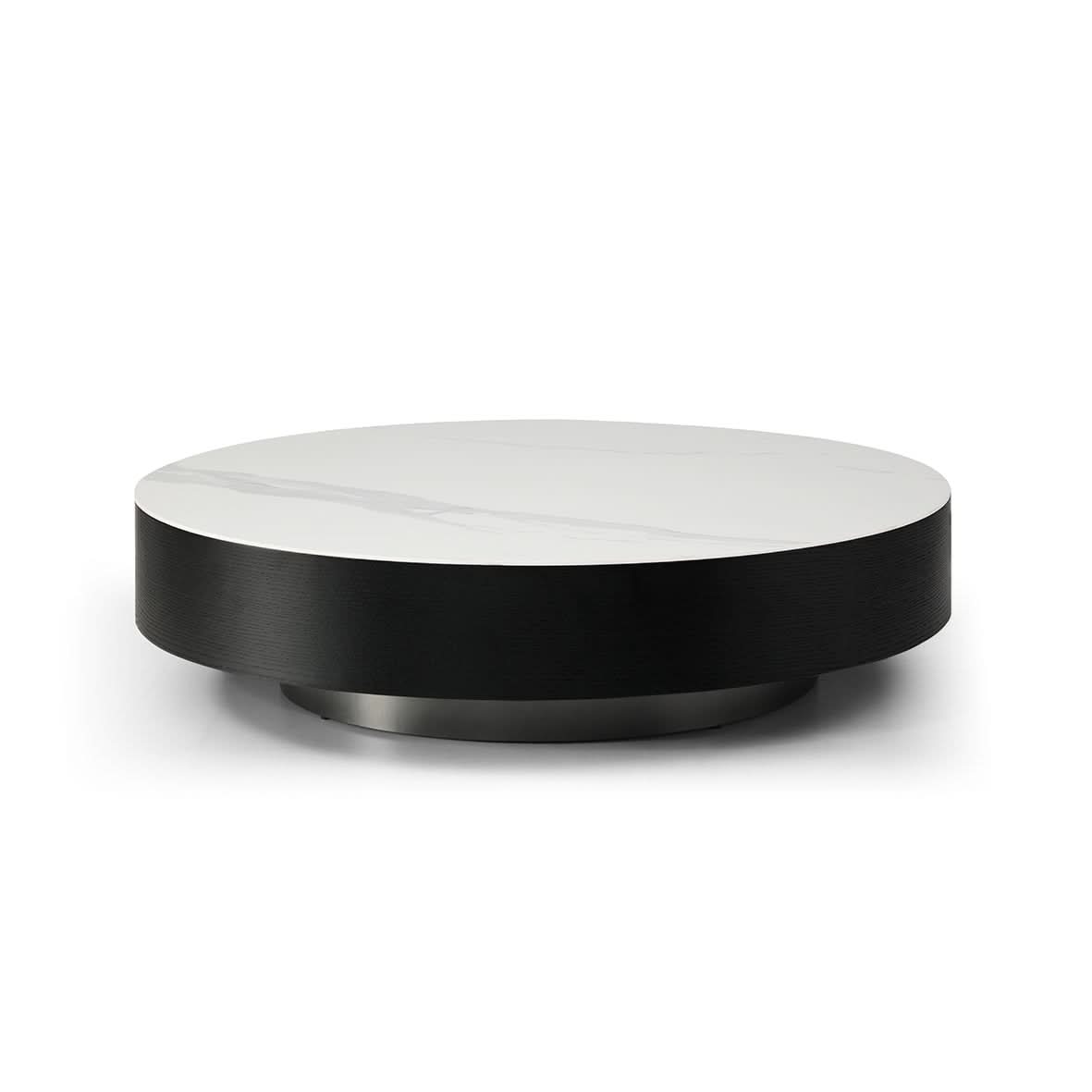 Tommy Franks Coin Coffee Table - White Marble   Nicholas John Interiors