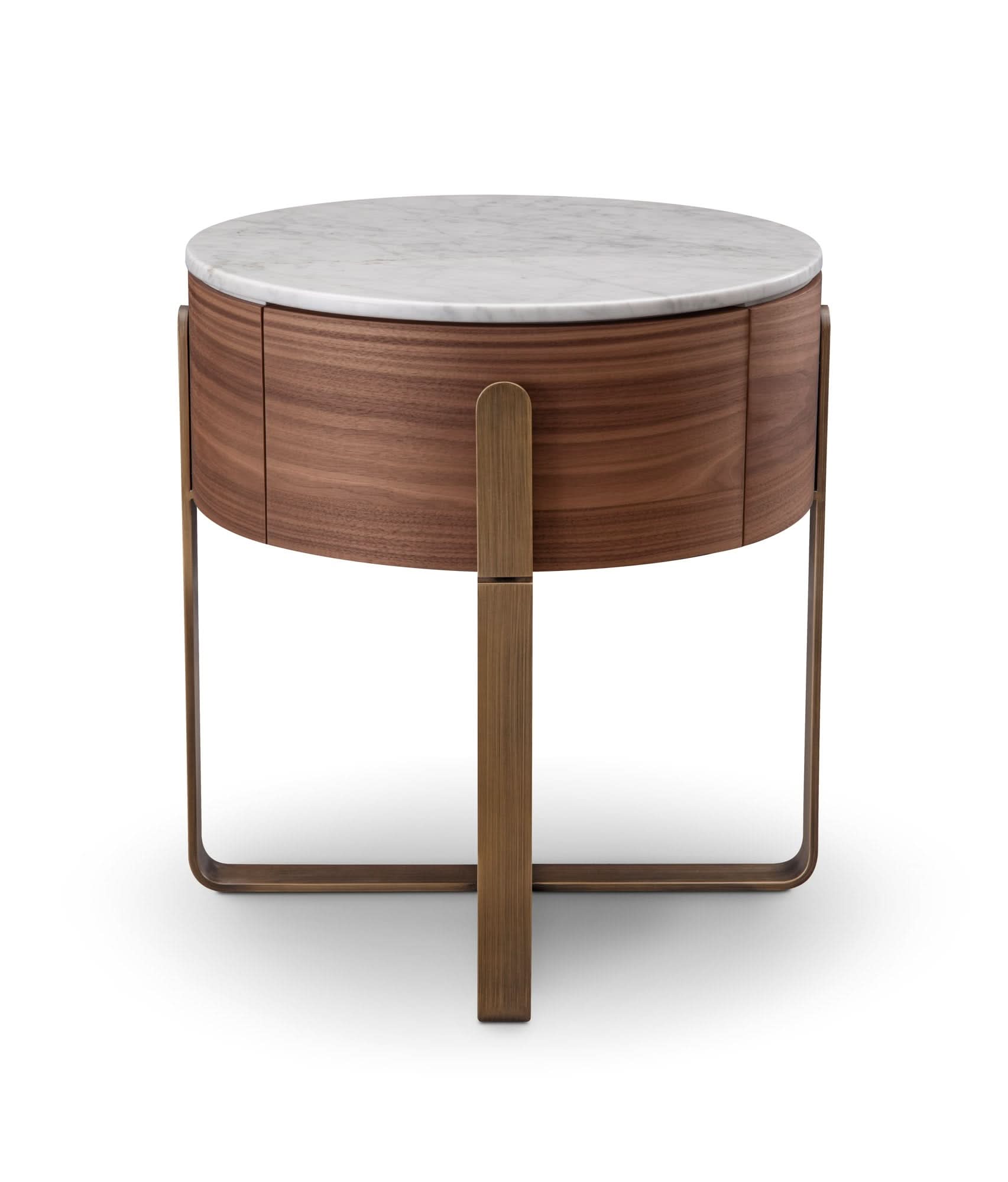 Aurelia Round Bedside Table   Nicholas John Interiors