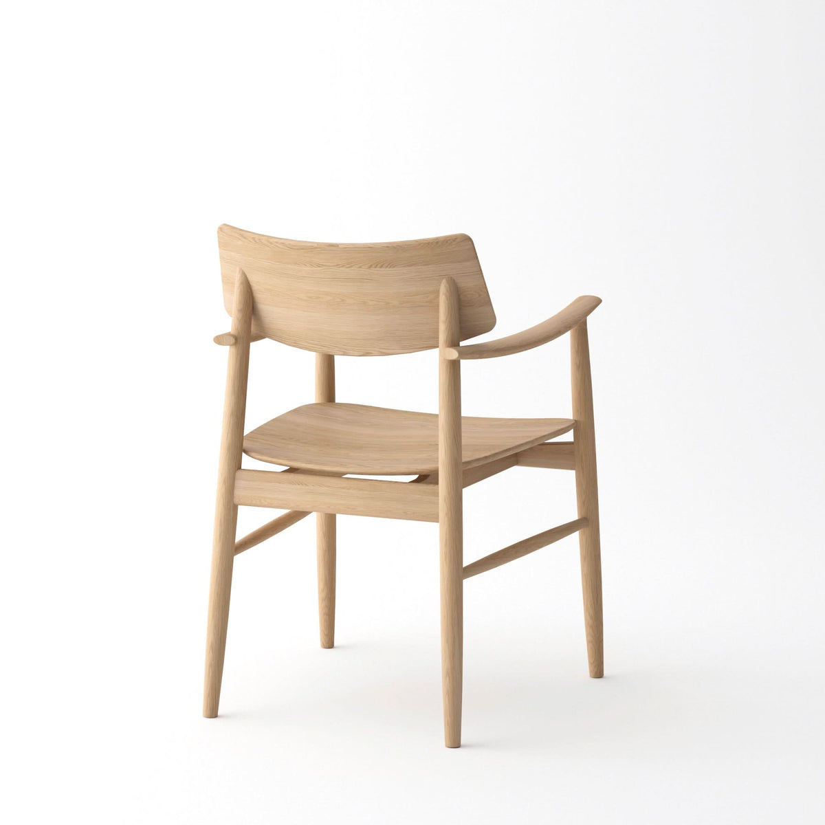 Tommy Franks Mono Solid Oak Dining Arm Chair   Nicholas John Interiors