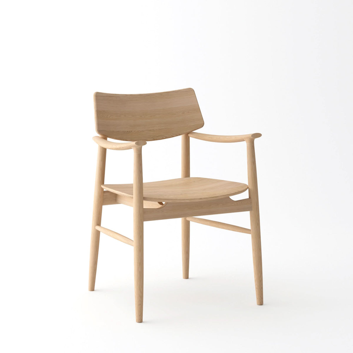 Tommy Franks Mono Solid Oak Dining Arm Chair   Nicholas John Interiors