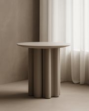 Moon Side Table - Matte Beige   Nicholas John Interiors
