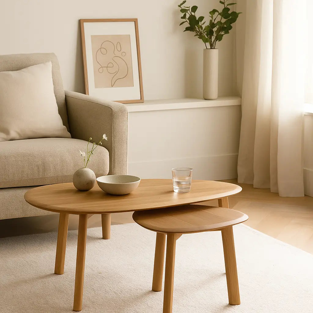 Madaro Coffee Table Nest in Natural  Nicholas John Interiors