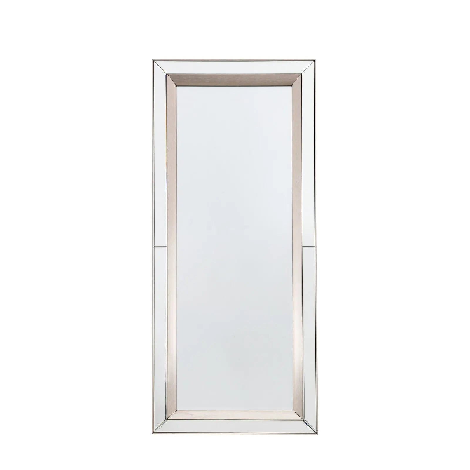 Madaro Leaner Mirror in Silver  Nicholas John Interiors