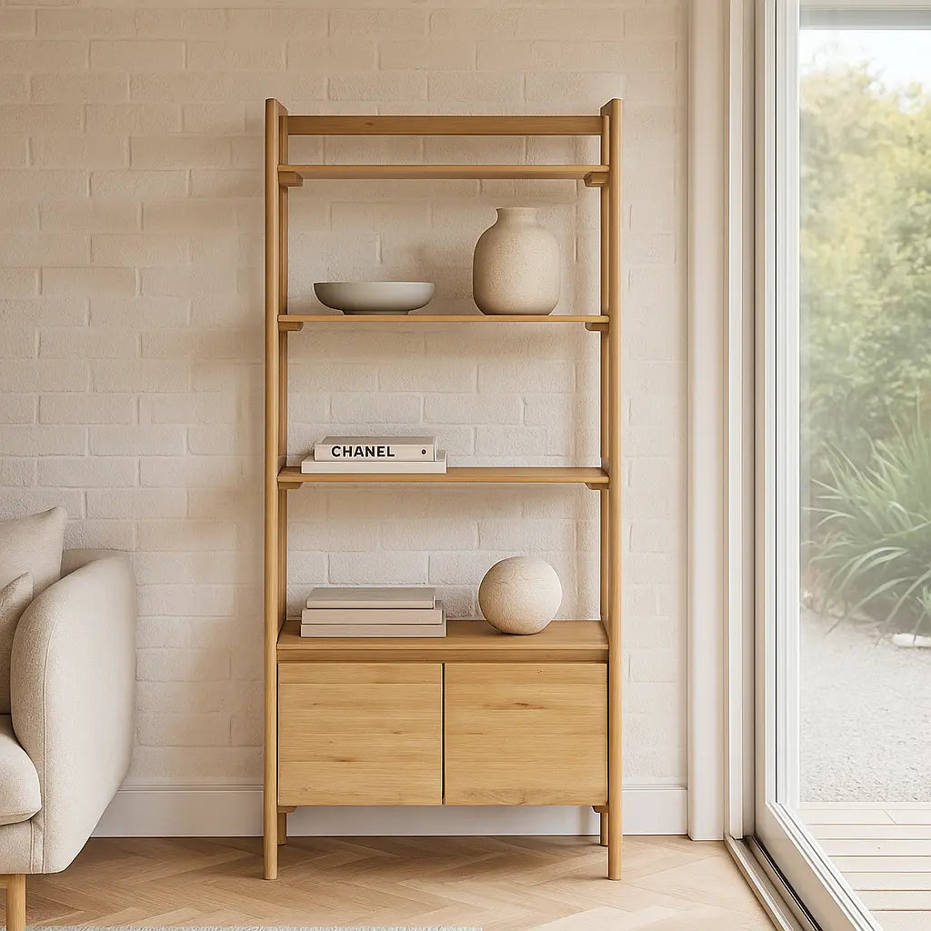 Madaro Open Display Oak  Nicholas John Interiors