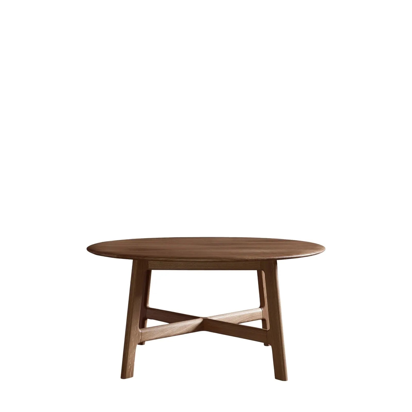 Madaro Round Coffee Table Walnut  Nicholas John Interiors