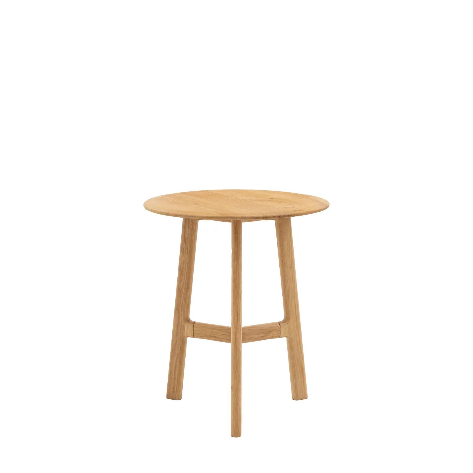 Madaro Round Side Table in Oak  Nicholas John Interiors