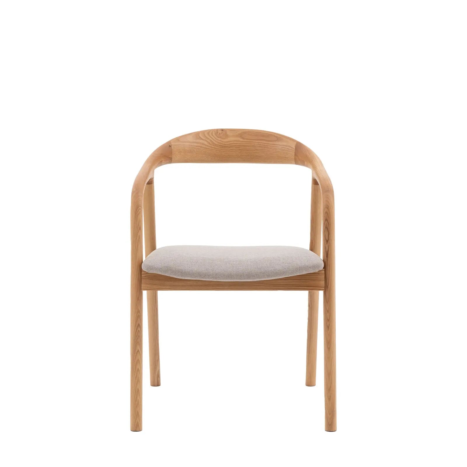 Madaro Set of 2 Upholstered Dining Chair in Natural  Nicholas John Interiors