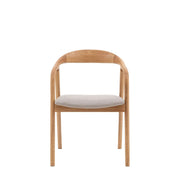 Madaro Set of 2 Upholstered Dining Chair in Natural  Nicholas John Interiors