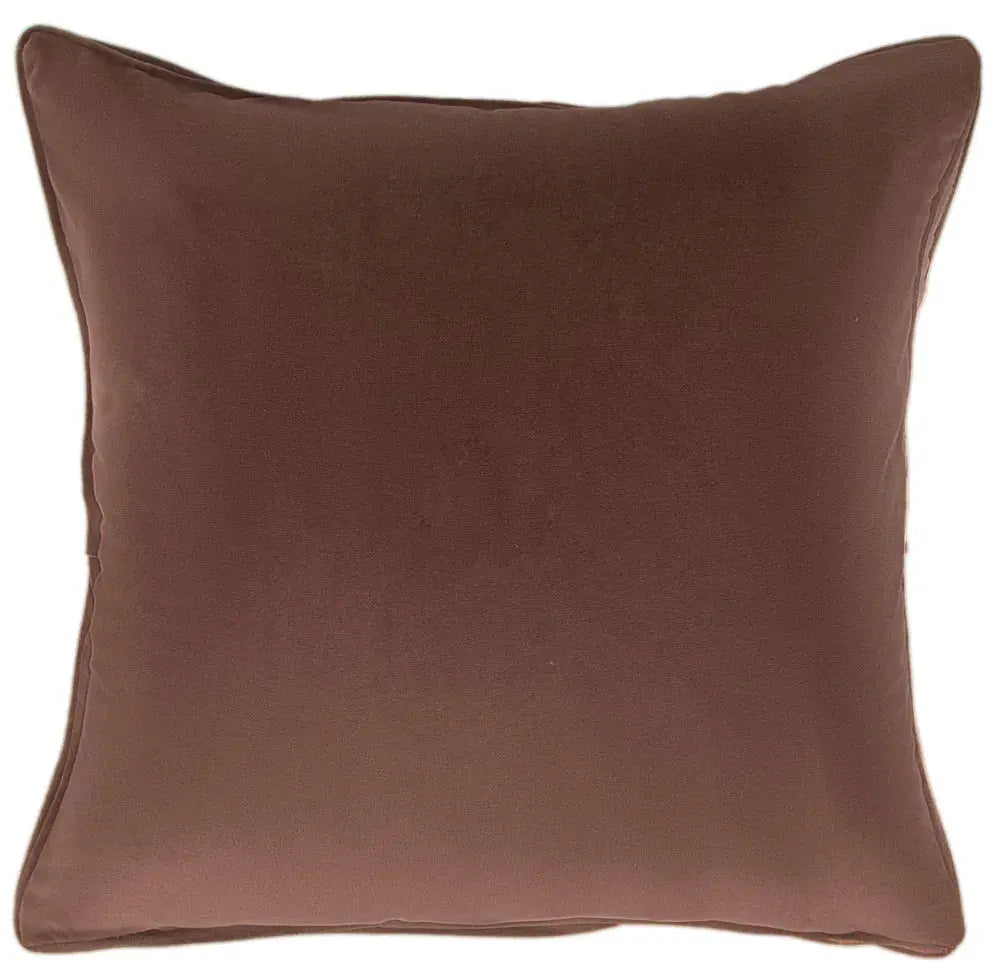 Malini Flax Brown Cushion   Nicholas John Interiors