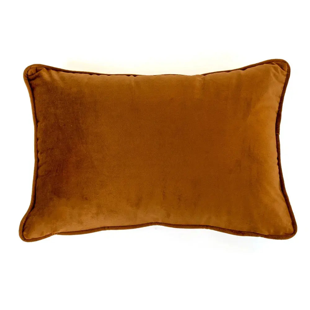 Malini Luxe Rectangle Tan Cushion   Nicholas John Interiors