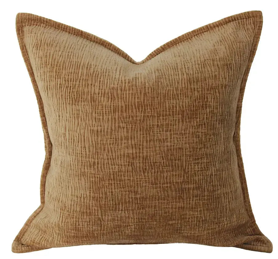 Malini Moddi Tan Cushion   Nicholas John Interiors