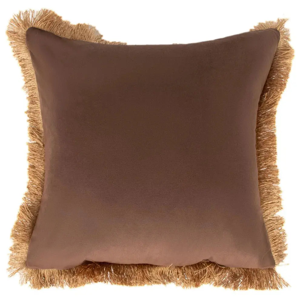 Malini Palmora Choc Cushion   Nicholas John Interiors