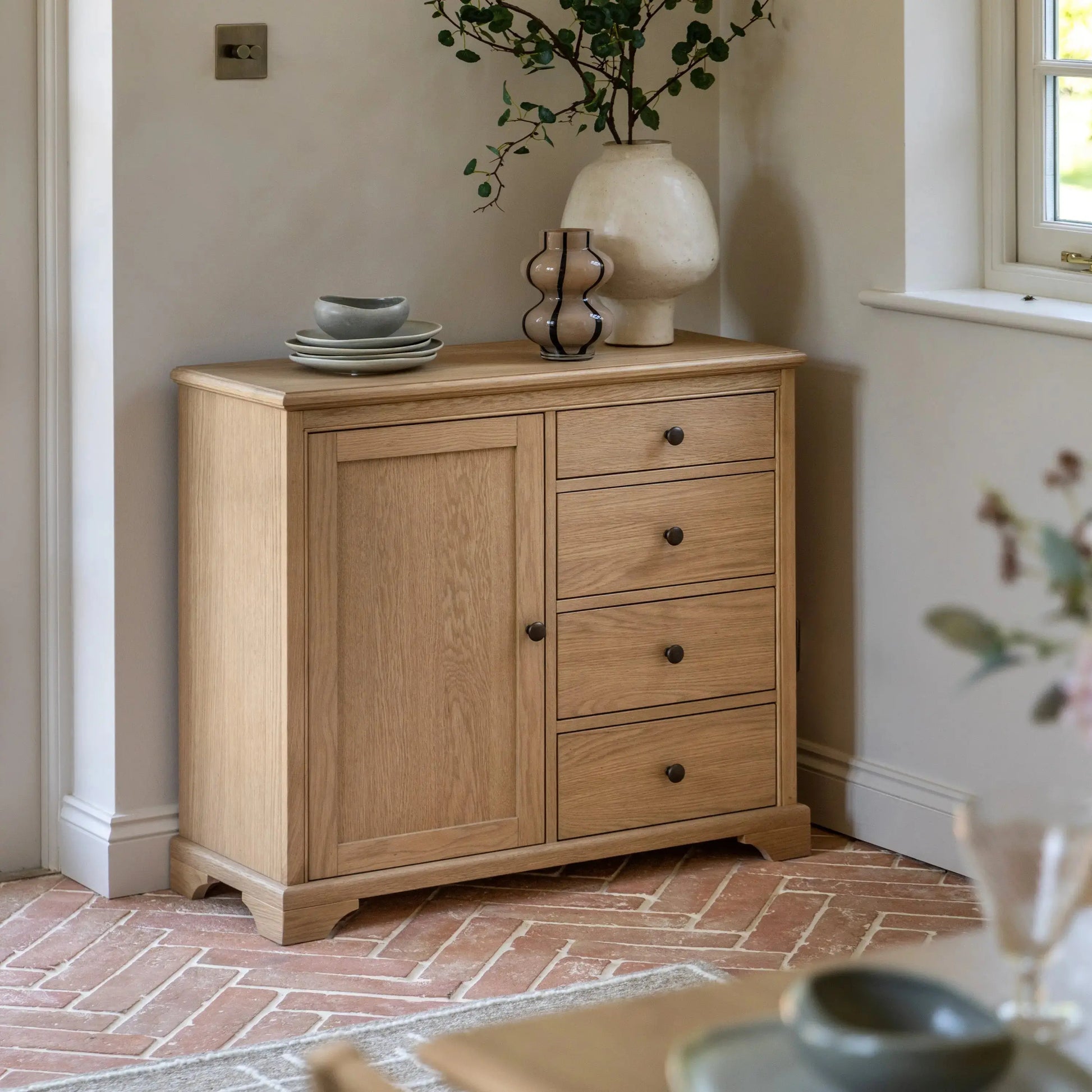 Malora 1 Door 4 Drawer Sideboard   Nicholas John Interiors