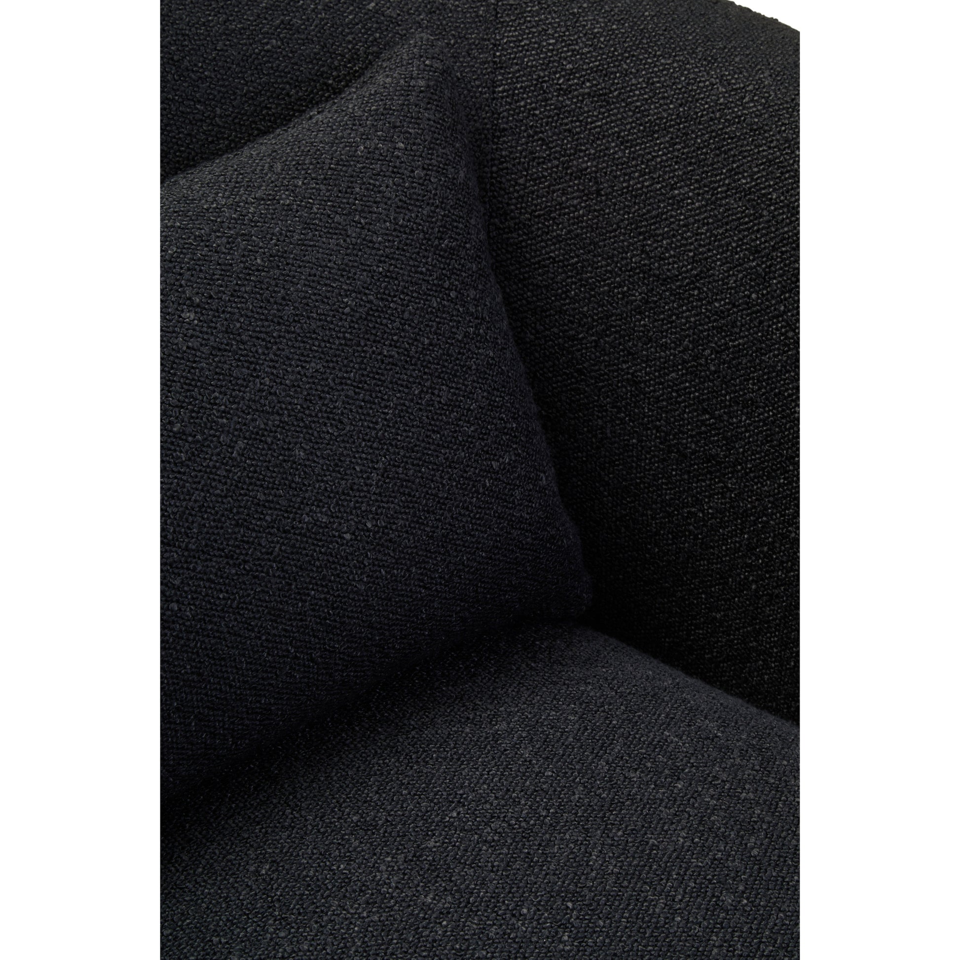 Marais Textured Black Curved Chair  Nicholas John Interiors