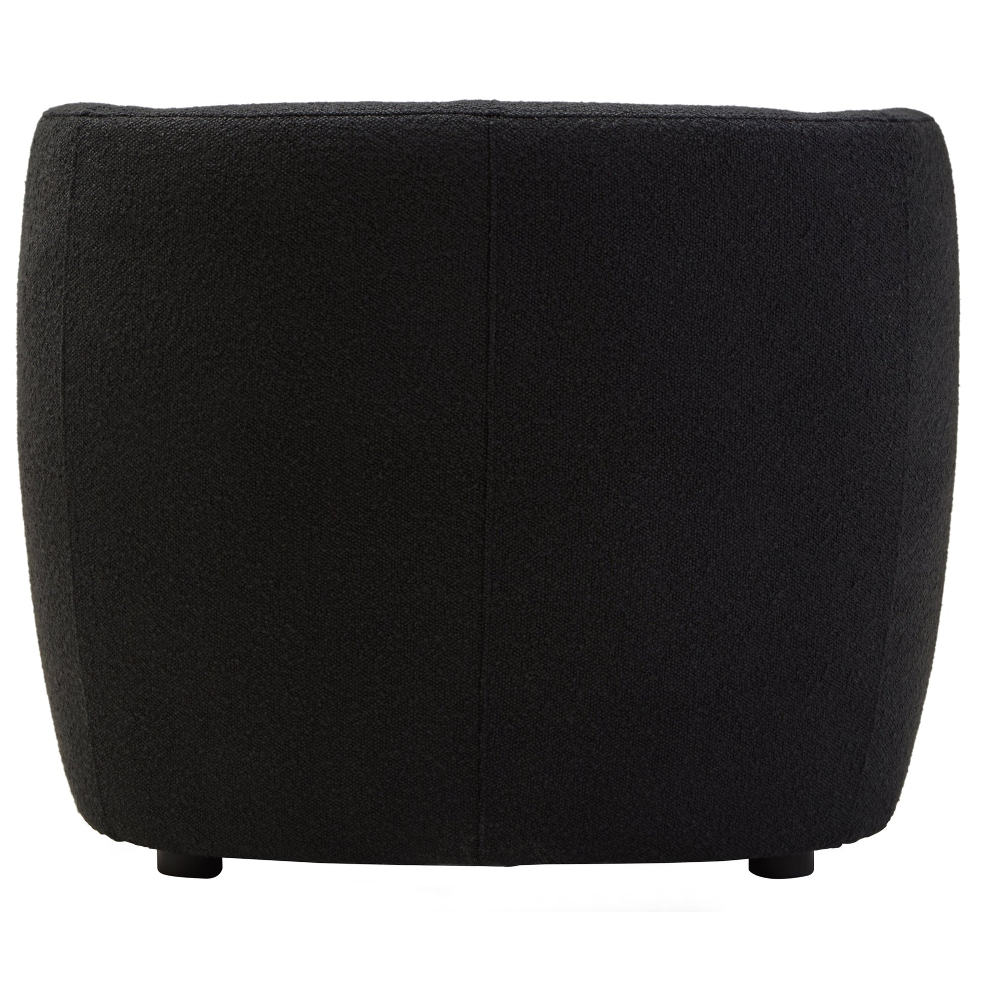 Marais Textured Black Curved Chair  Nicholas John Interiors