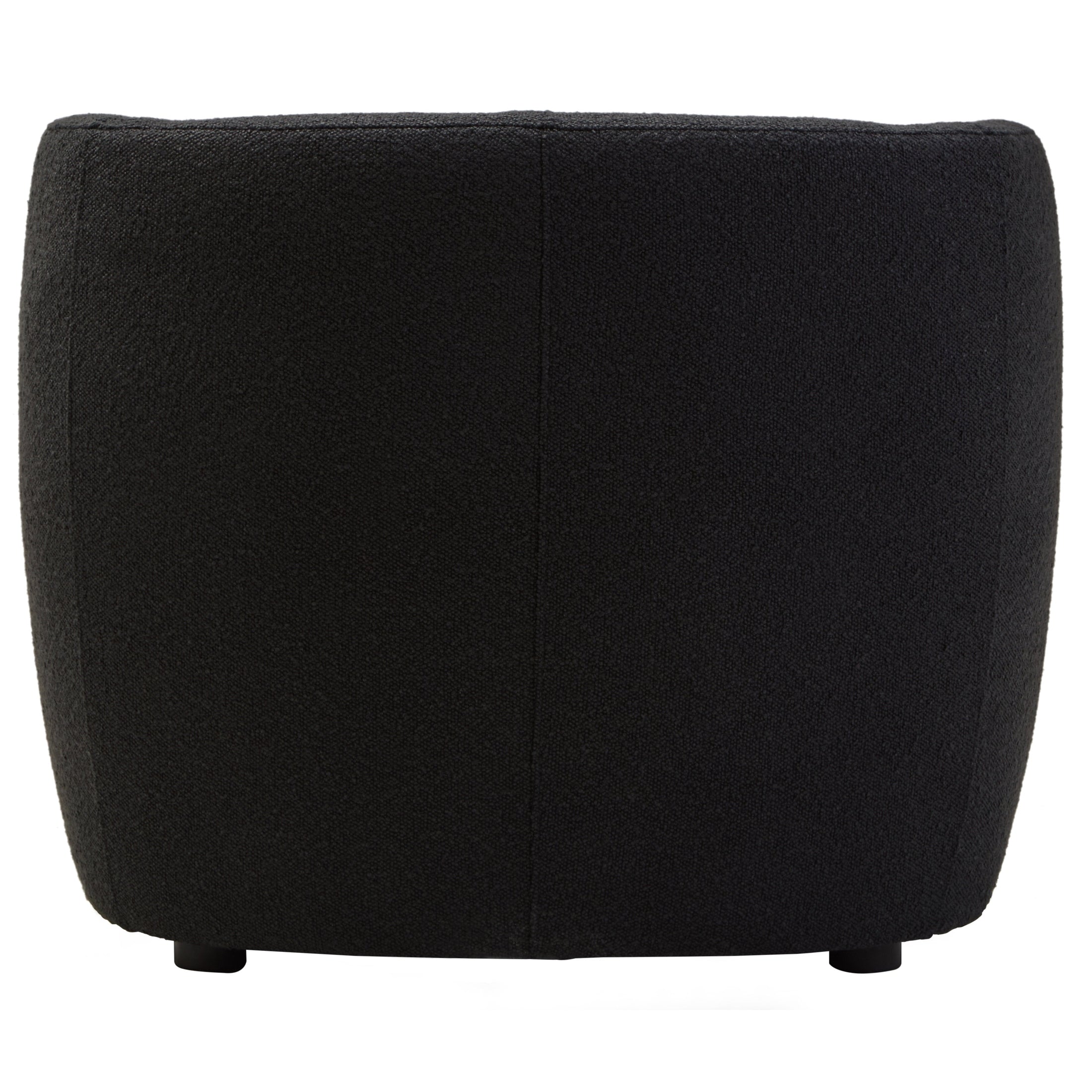 Marais Textured Black Curved Chair  Nicholas John Interiors