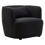 Marais Textured Black Curved Chair  Nicholas John Interiors