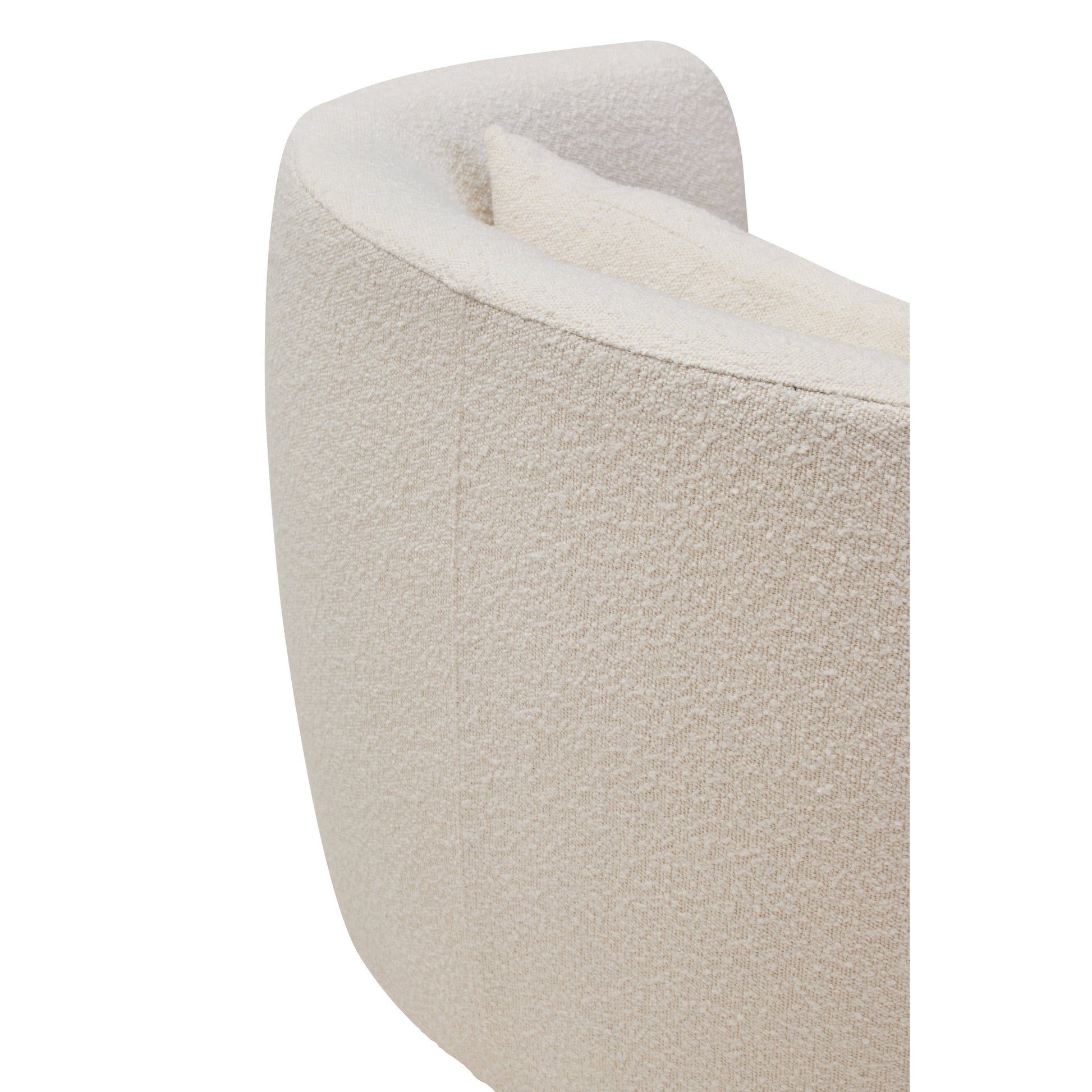 Marais Textured Cream Curved Chair  Nicholas John Interiors