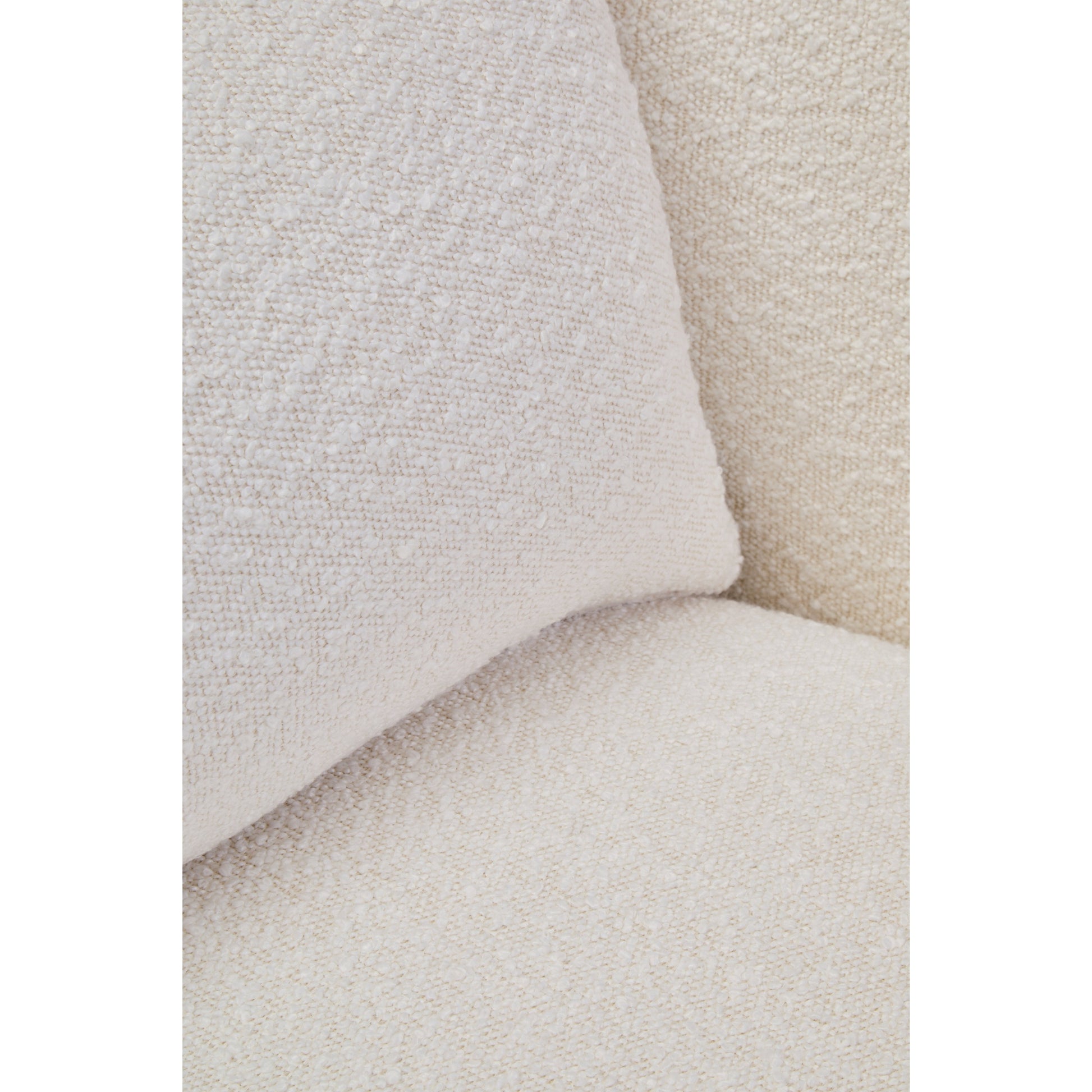 Marais Textured Cream Curved Chair  Nicholas John Interiors