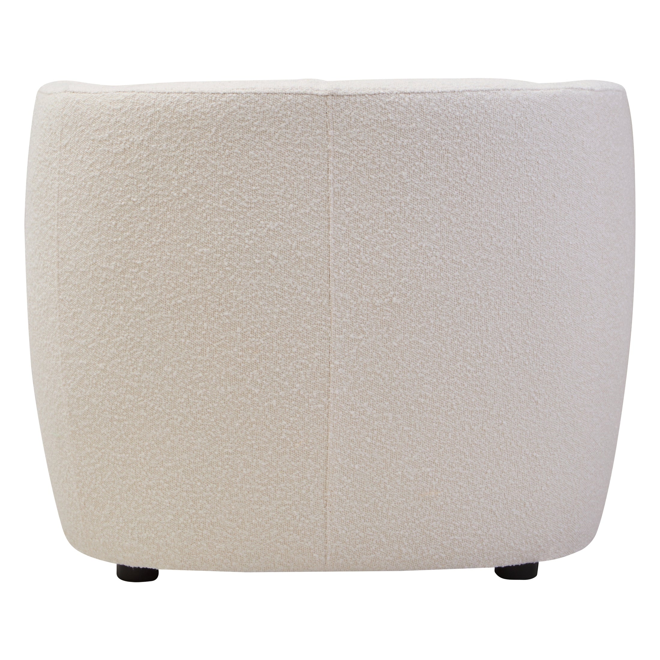 Marais Textured Cream Curved Chair  Nicholas John Interiors