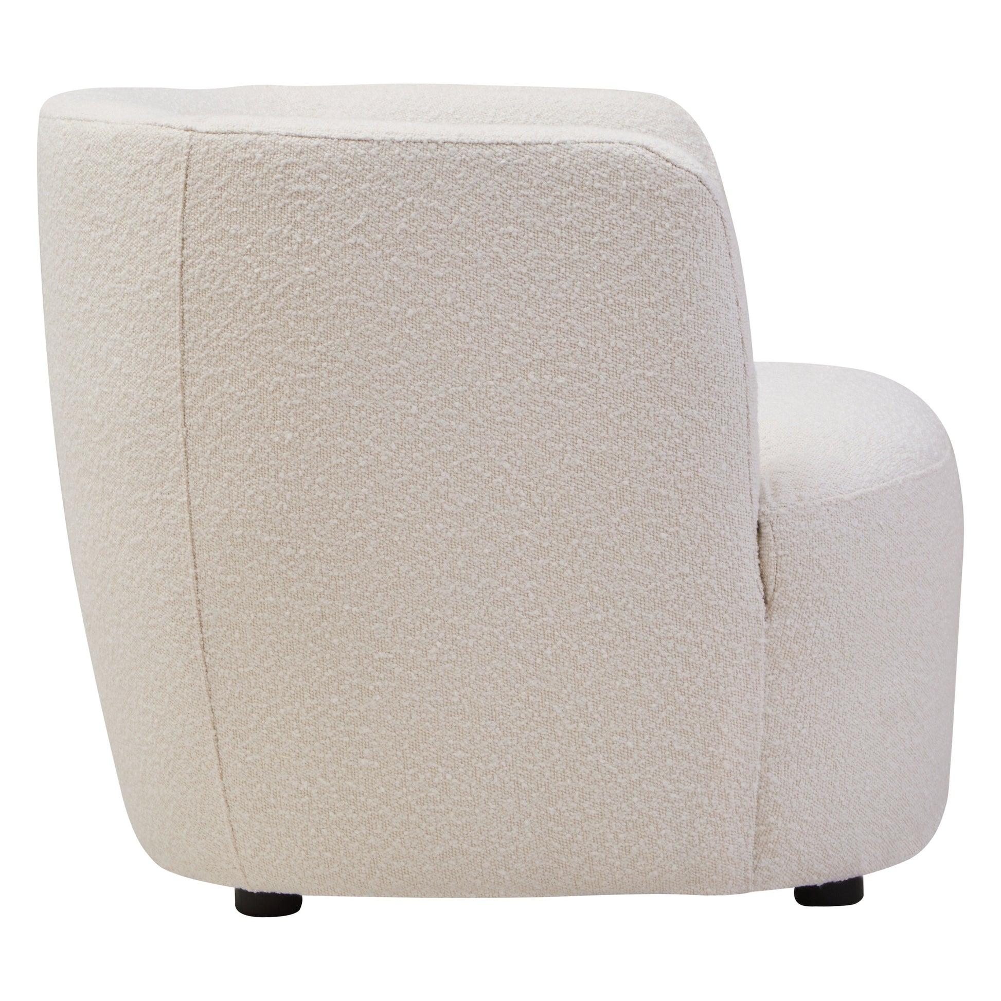 Marais Textured Cream Curved Chair  Nicholas John Interiors