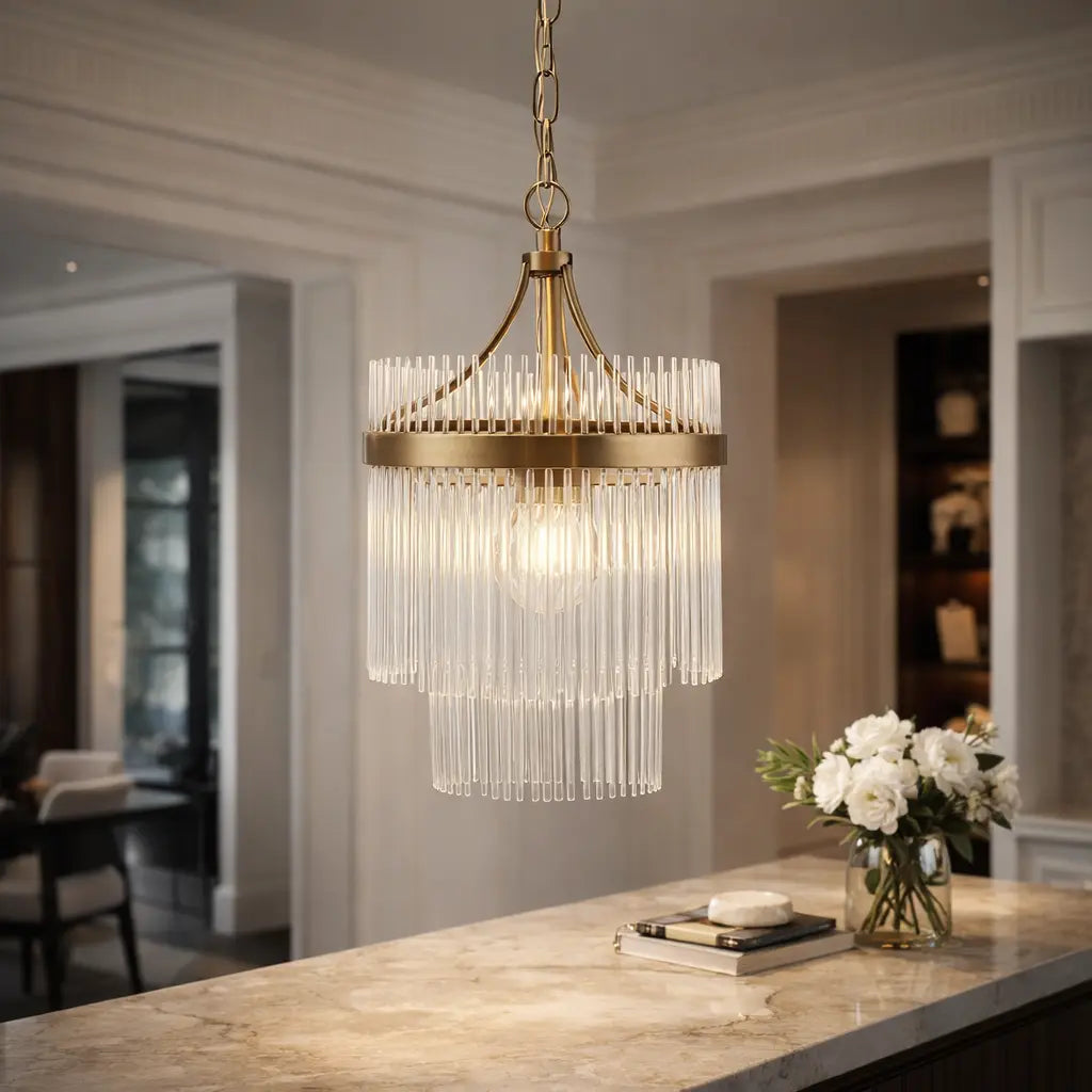 Marieta 1 Pendant Light Antique Brass   Nicholas John Interiors