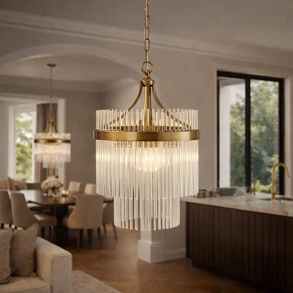 Marieta 1 Pendant Light Antique Brass   Nicholas John Interiors
