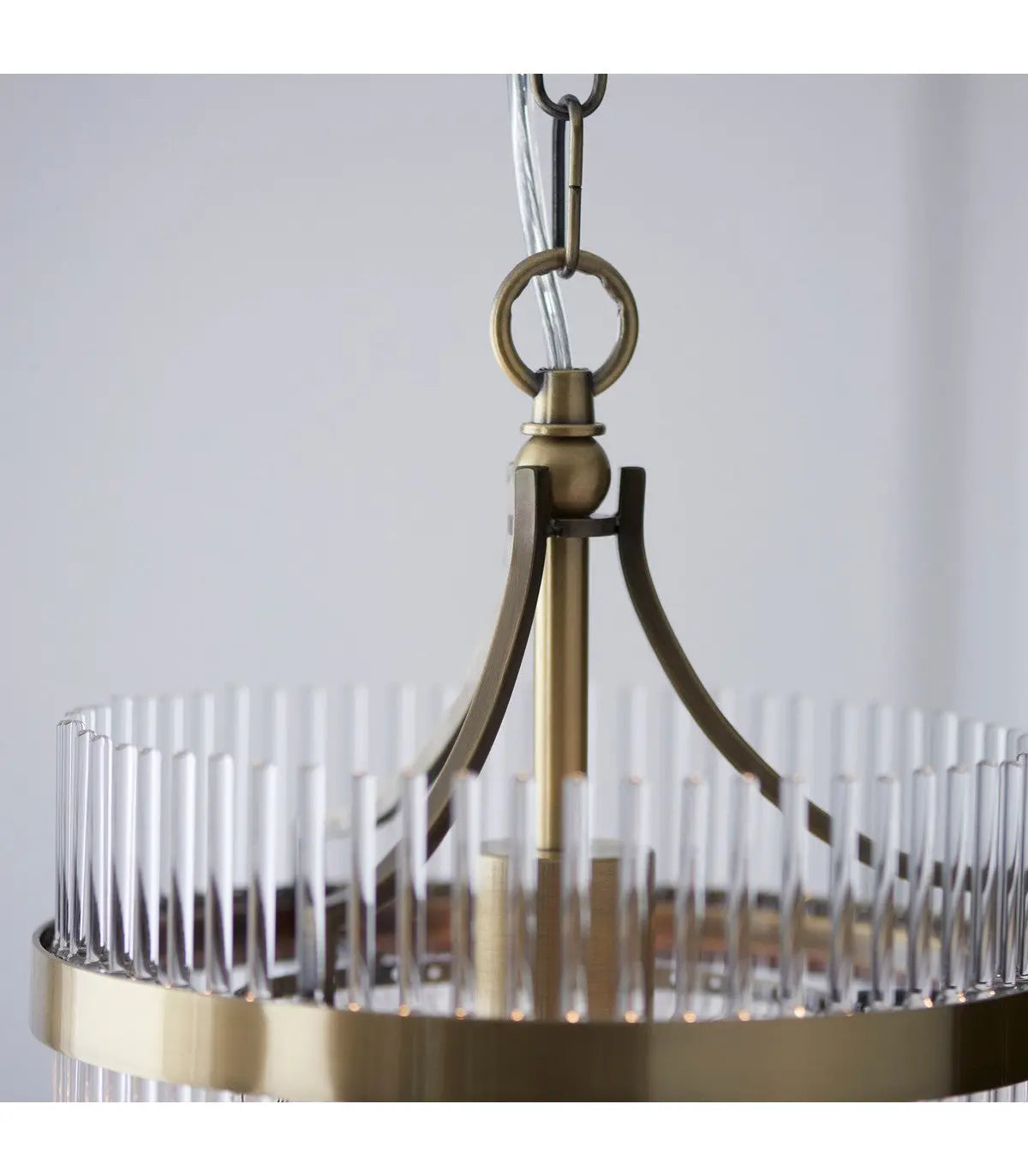 Marieta 1 Pendant Light Antique Brass   Nicholas John Interiors