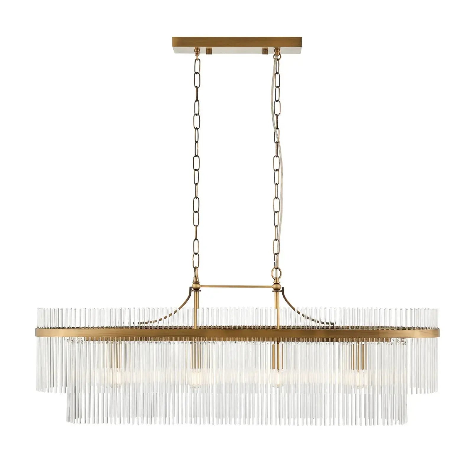 Marieta 4 Pendant Light Antique Brass   Nicholas John Interiors