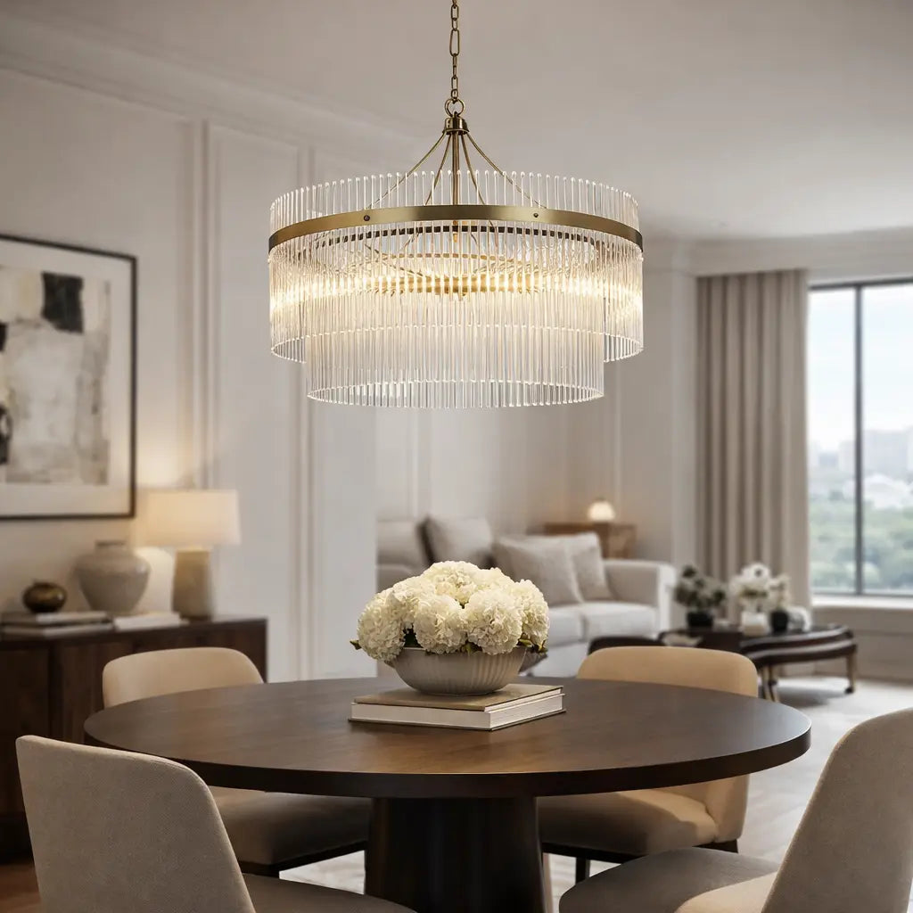 Marieta 5 Pendant Light Antique Brass   Nicholas John Interiors