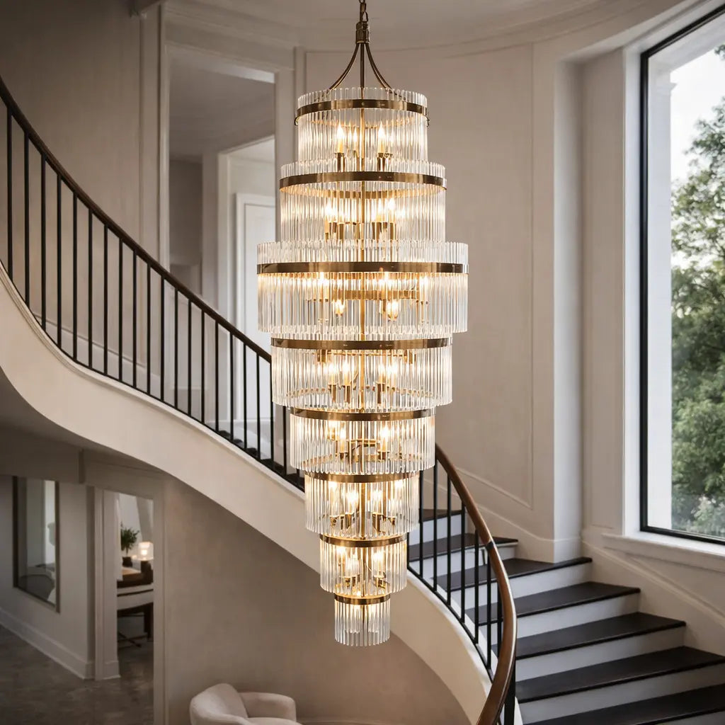 Marieta Grand 21 Pendant Light Antique Brass   Nicholas John Interiors