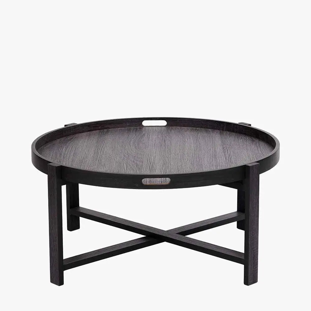 Marmara Dark Grey Oak Veneer Coffee Table  Nicholas John Interiors