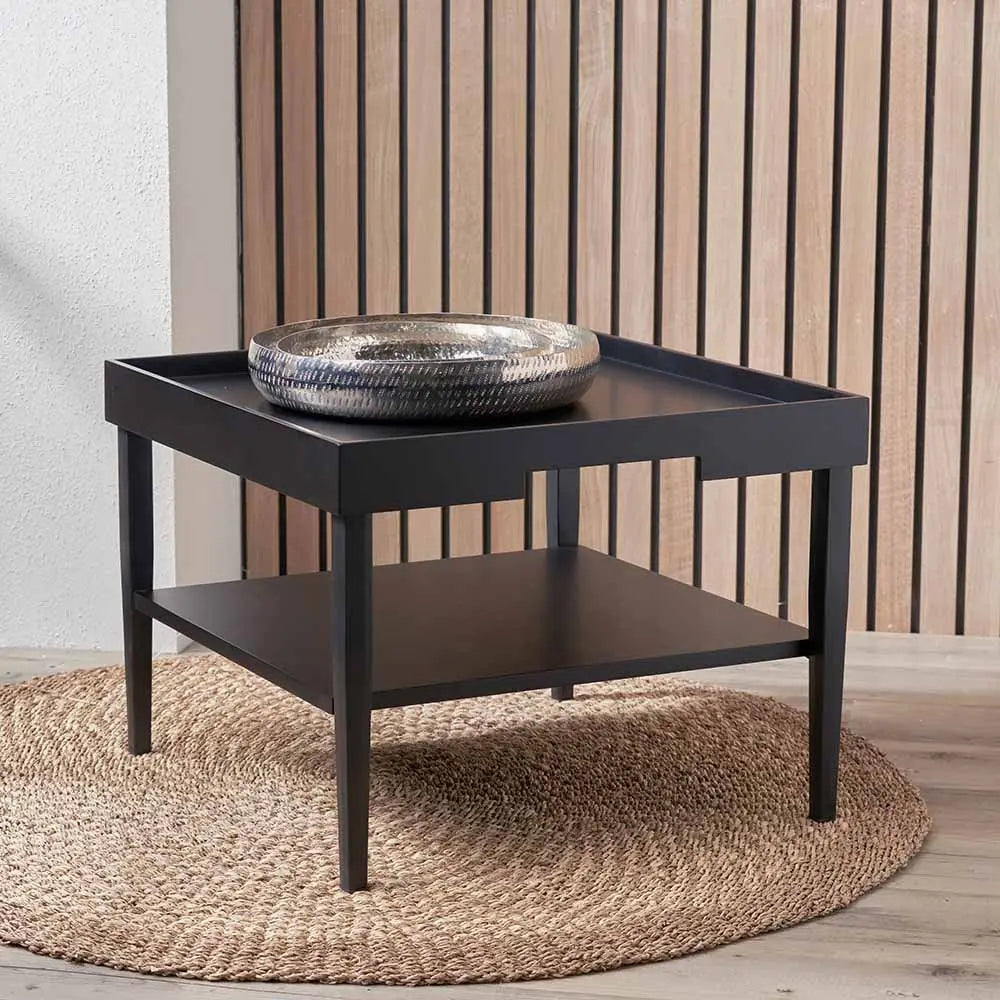 Marnie Black Wood Veneer Coffee Table  Nicholas John Interiors