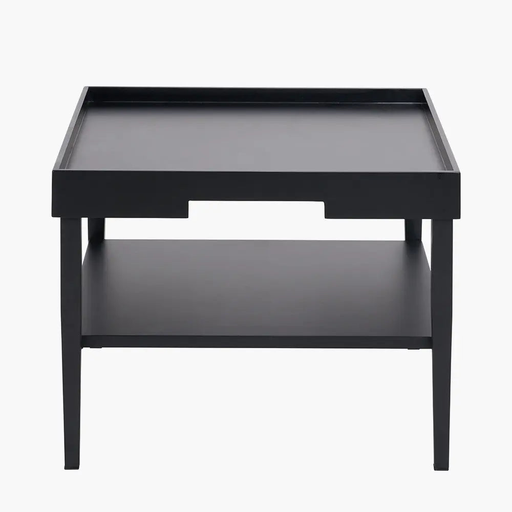 Marnie Black Wood Veneer Coffee Table  Nicholas John Interiors