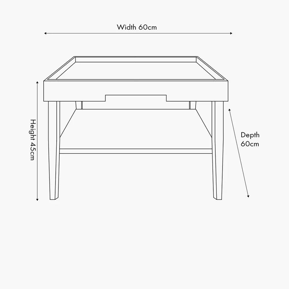 Marnie Black Wood Veneer Coffee Table  Nicholas John Interiors