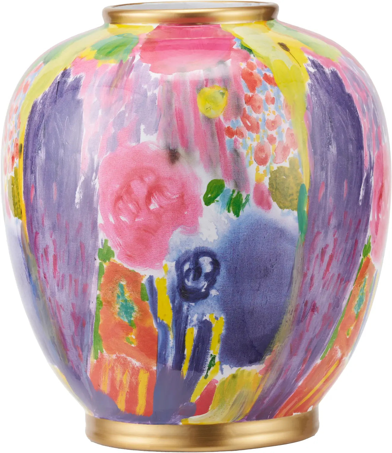 Matisse Multi Colour Ceramic Urn Vase   Nicholas John Interiors