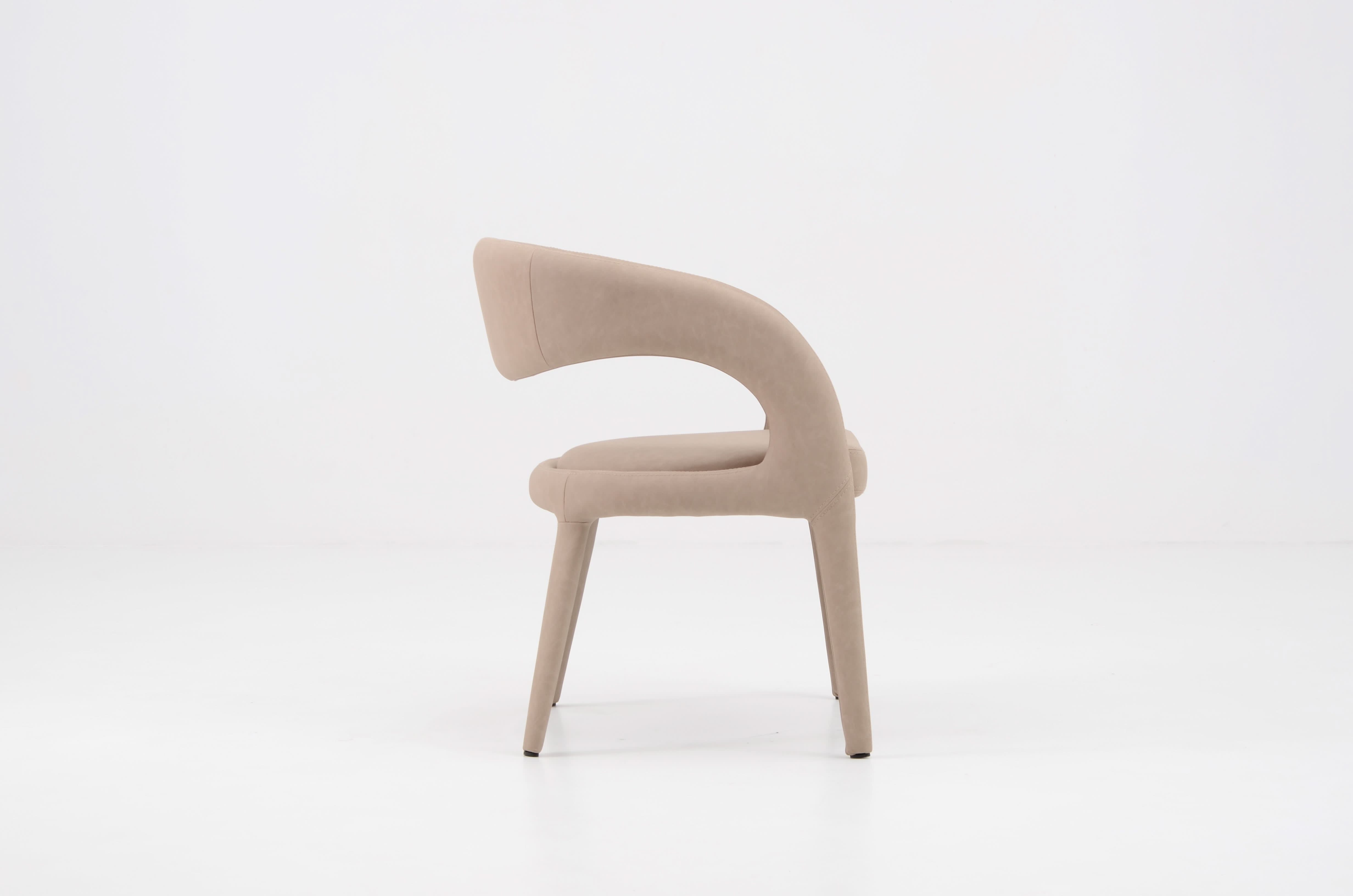 Matzo Dining Chair - Vintage Ecco Pelle   Nicholas John Interiors